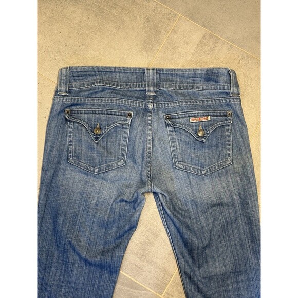 Hudson Signature Boot Cut Flap Pocket Jeans Worn Out Blue WP170DSX A03461 34x31 - Picture 1 of 13